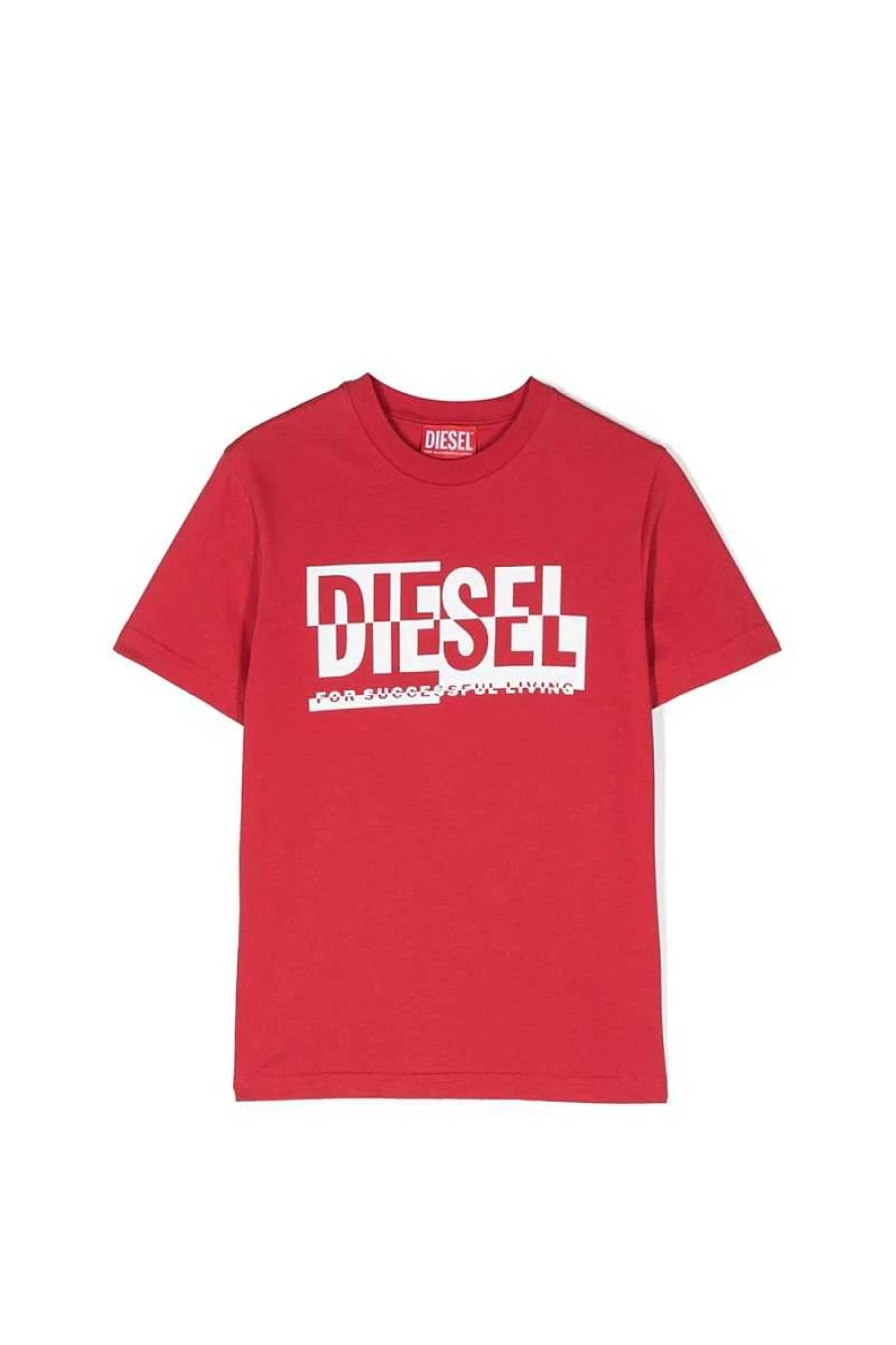 Diesel Kids Red T-Shirt J01531-00Yi9 - Boys & Girls Casual Cotton Tee