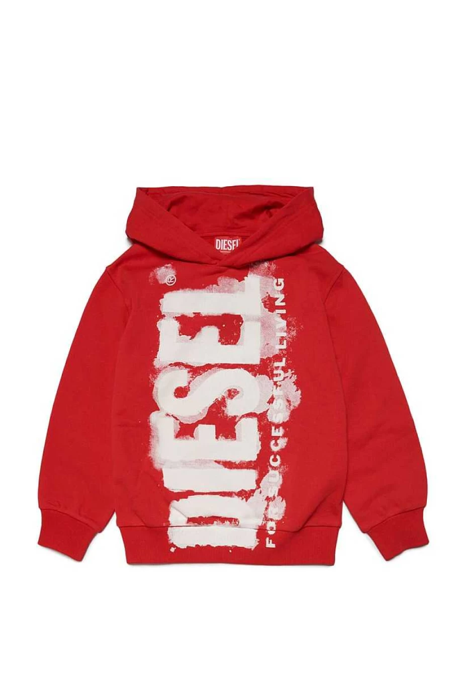 Diesel Kids' Red Sweatshirt J01115-Kyau6 - Boys & Girls Casual Pullover Hoodie