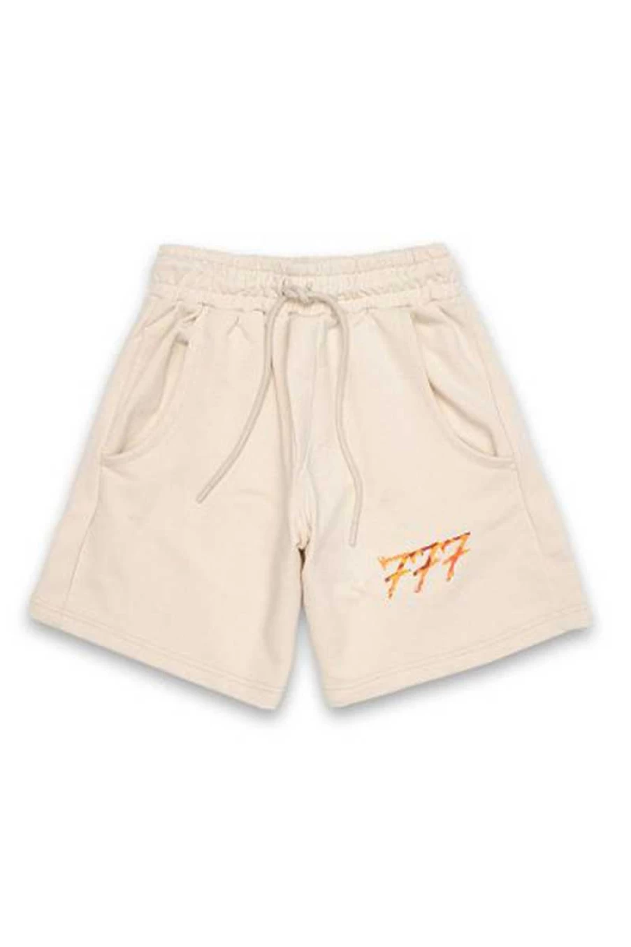 777 Men's Beige Fleece Bermuda Shorts - Comfortable Casual Summer Shorts for Men