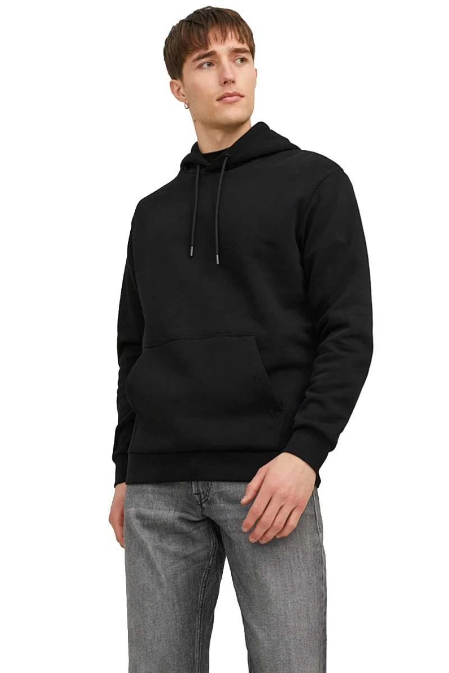 Jack & Jones Men's Black Sweatshirt - Classic Casual Pullover for Men