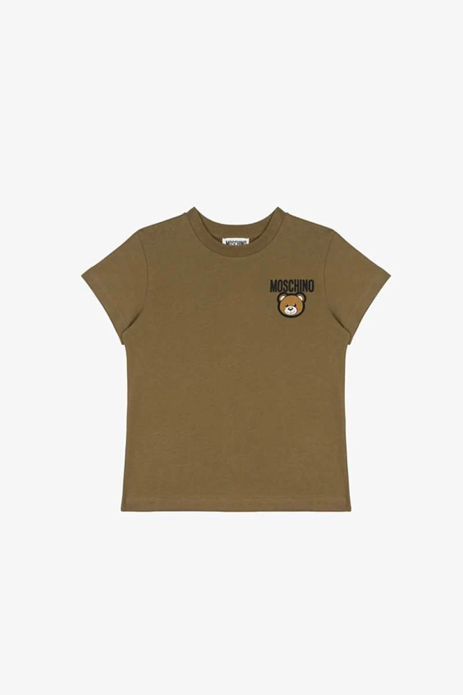 Moschino Kids Dark Olive Graphic T-Shirt Hzm03U-Laa01 for Children
