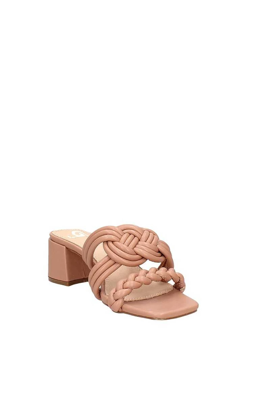 Gold&Gold Women's Double Band Brown Sandals GP445 - Stylish Comfort for Everyday Wear