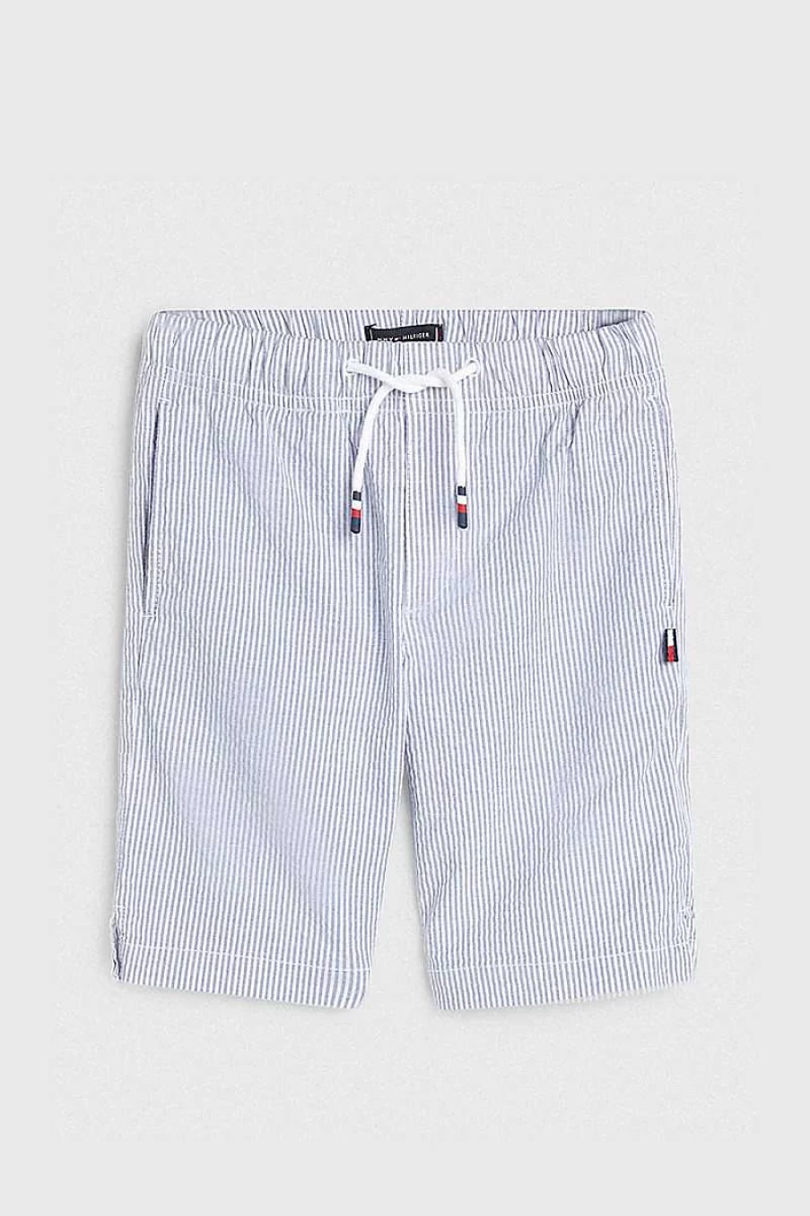 Tommy Hilfiger Kids' Blue Striped Shorts | Boys' & Girls' Casual Striped Summer Shorts Kb0Kb07404