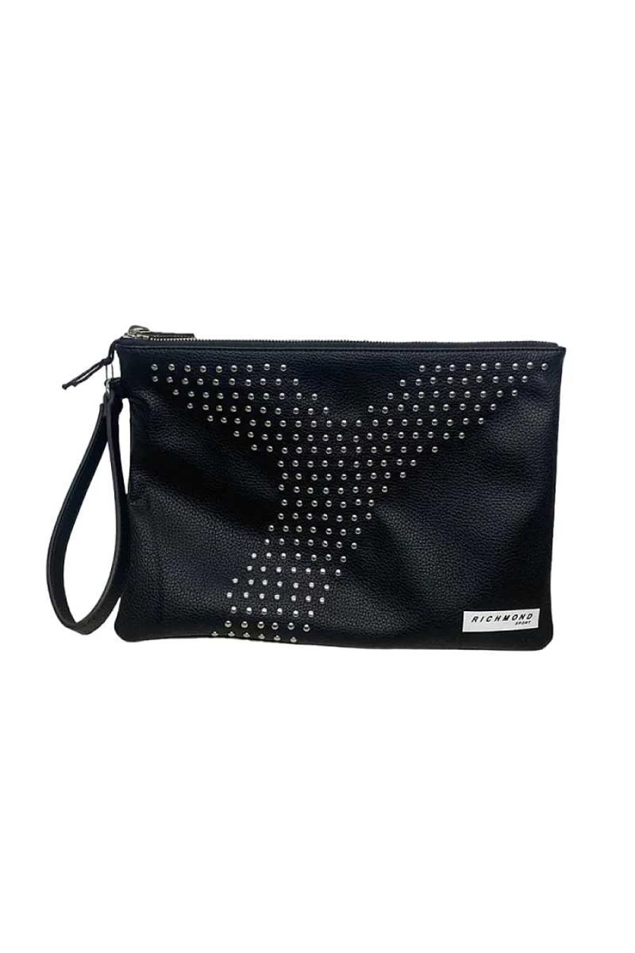 Richmond Clutch Bag UMP22114BO Black Unisex Handbag for Women & Men