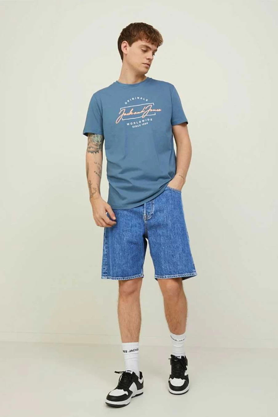 Jack & Jones Men's Riass Blue Shorts | Style 12209803