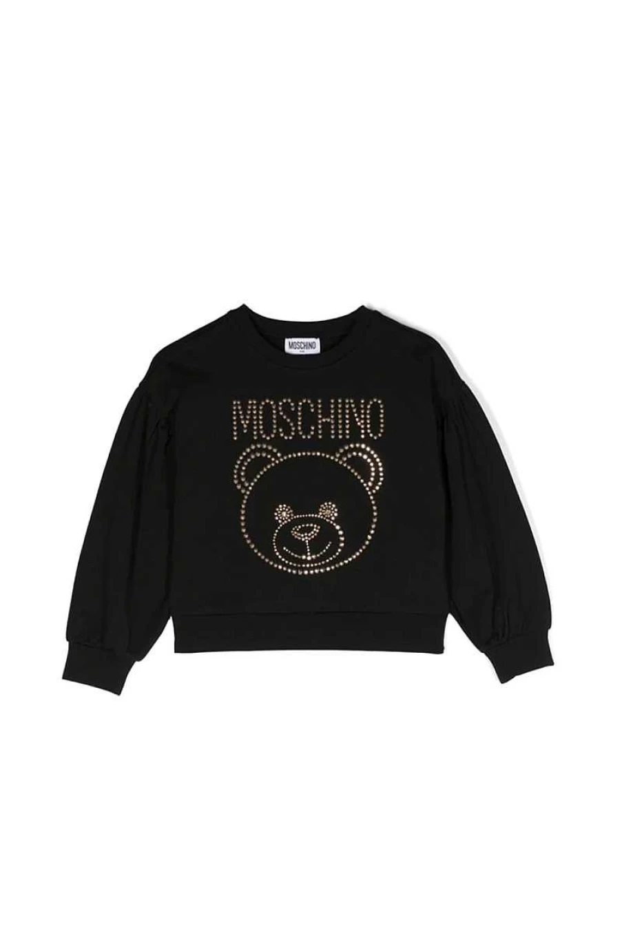 Moschino Kids Black Hdf05R-Lda11K Sweatshirt for Children
