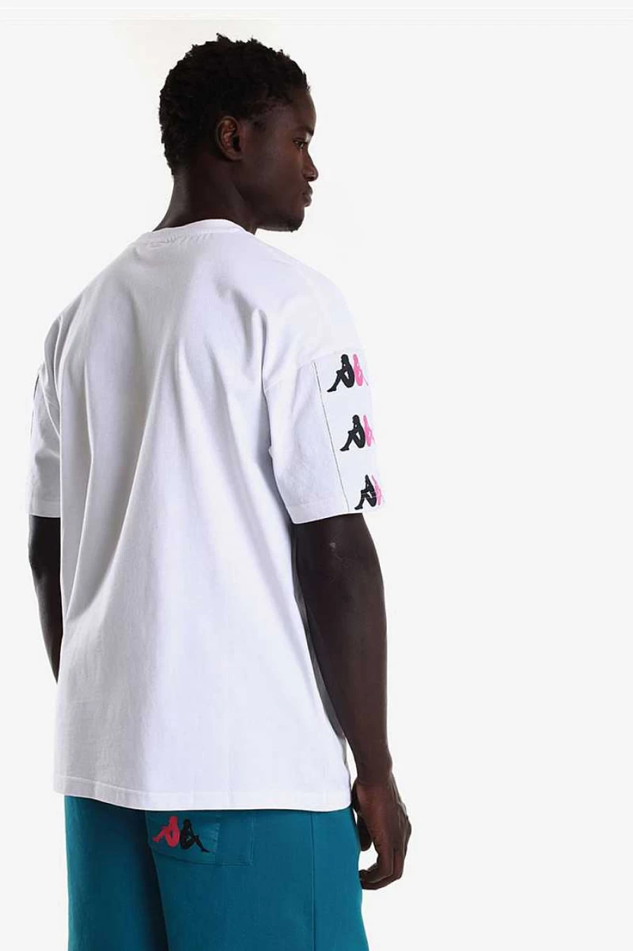 Kappa Men's 222 Band 10 Lilac Ss35146Kw Sneakers in White, Black, and Raspberry