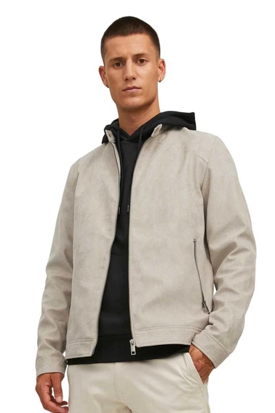 Jack&Jones Men's Beige Jacket 12223141 - Classic Casual Outerwear for Men
