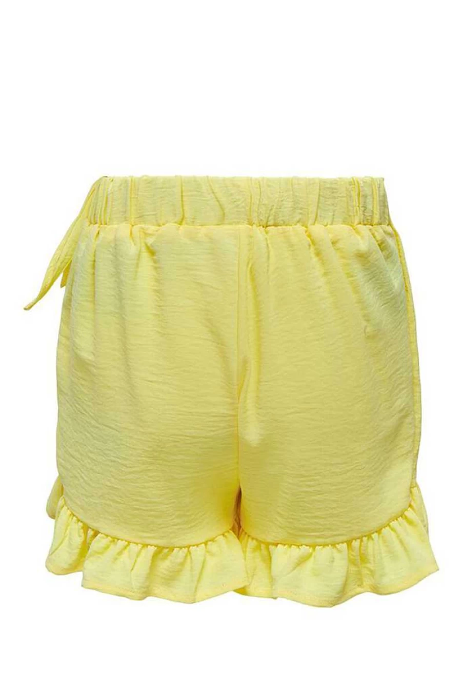 Only Girls' Yellow Denim Short Skirt - Trendy High Waist Summer Skirt for Teens