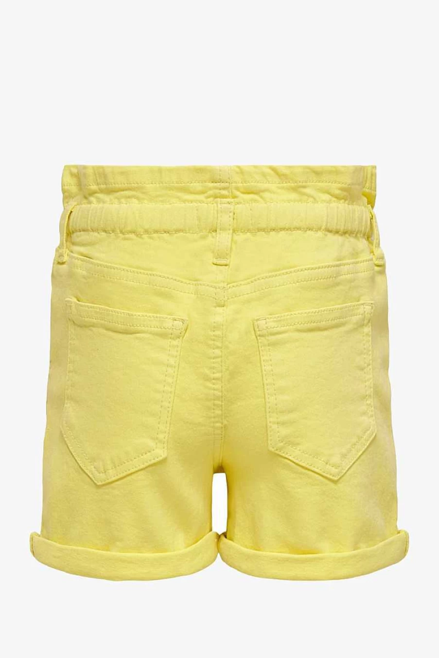 "ONLY Girls' Yellow Denim Shorts | High-Waisted Jean Shorts for Girls"