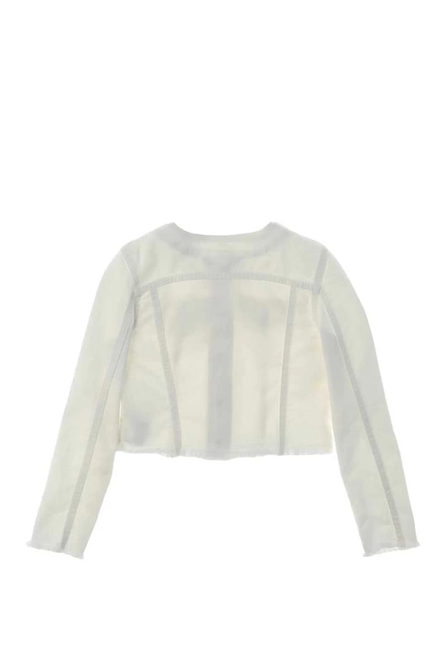 Kocca Girls' White Charion Jacket - Stylish Outerwear for Kids