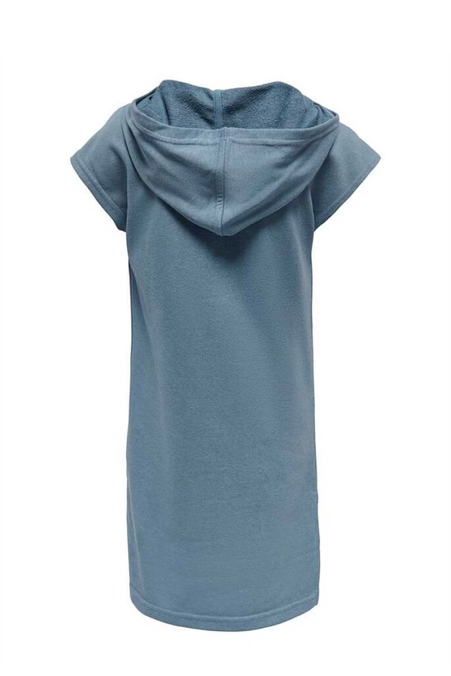Only Girls Blue Sleeveless Fleece Dress - Casual Comfort Wear for Kids