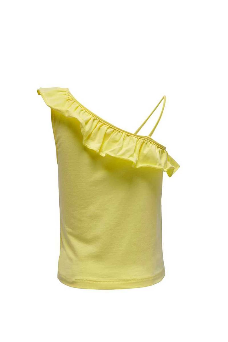 "Only Girls' One Shoulder Yellow Top - Stylish 15258202 Design"