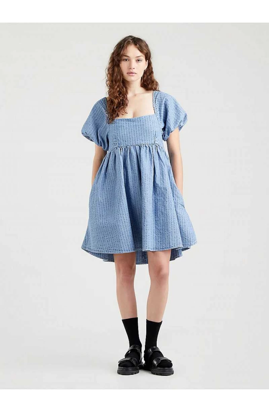 Levi's Women's Sage Denim Dress A1872-0000 - Classic Blue Jean Dress for Women