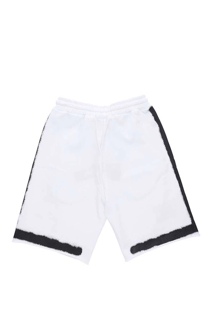 Disclaimer Bermuda Men's White Shorts - Classic 23Eds53458 Style