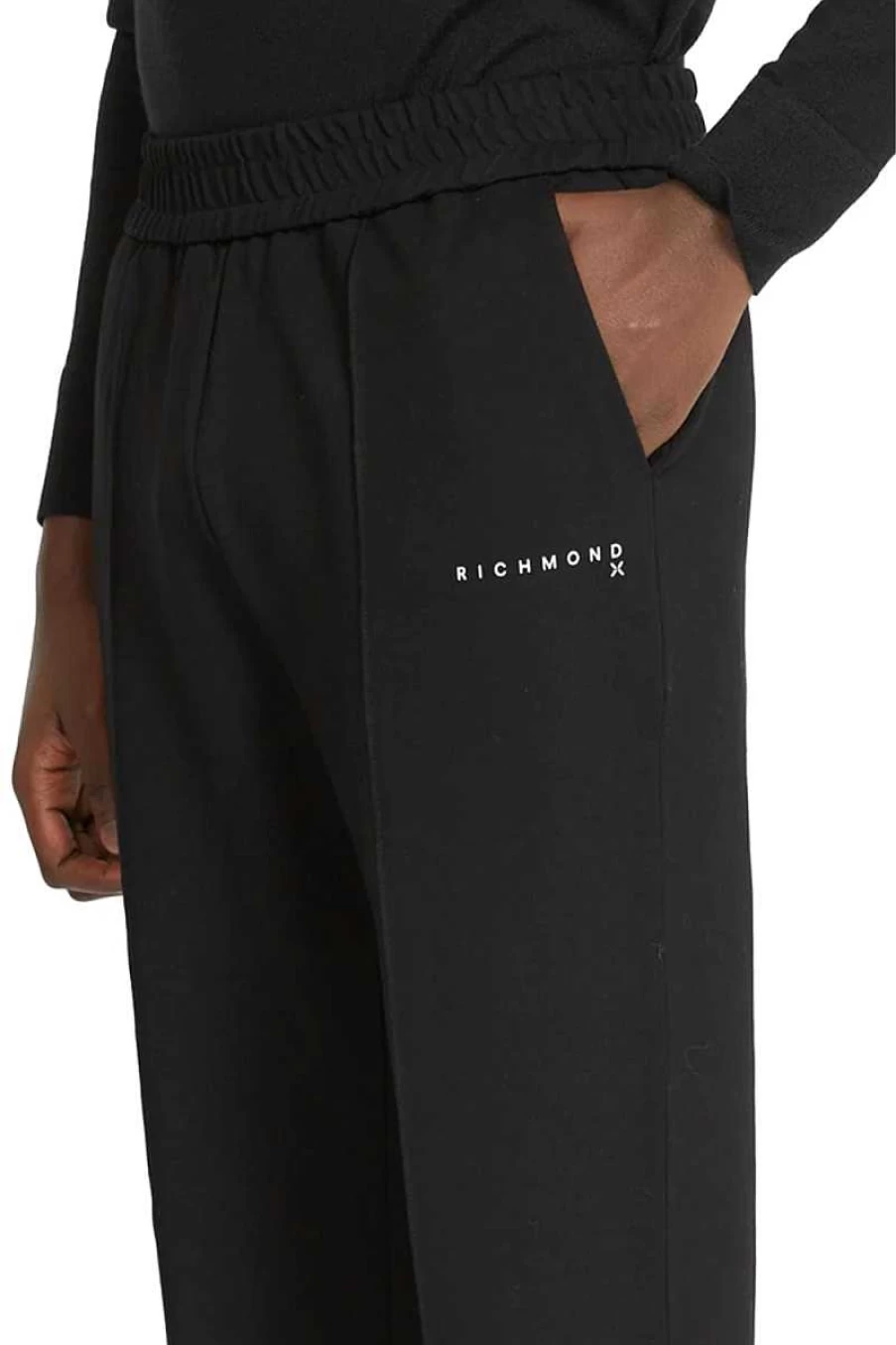 Richmond Men's Black Casual Pants - UMA23165PA Stylish Comfort Fit