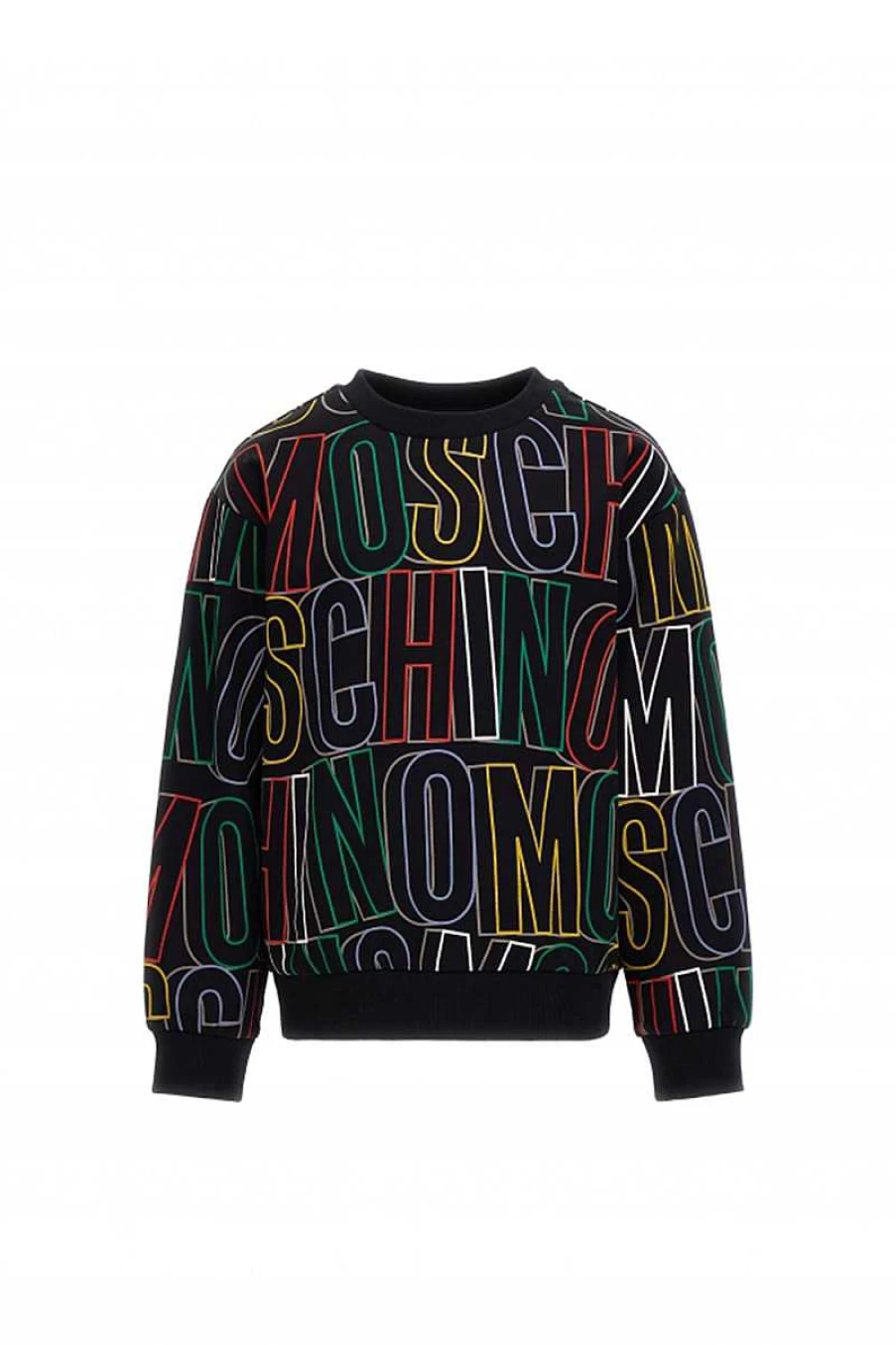 Moschino Kids Black Sweatshirt | Hqf078-Ldb0Cj | Children's Casual Pullover