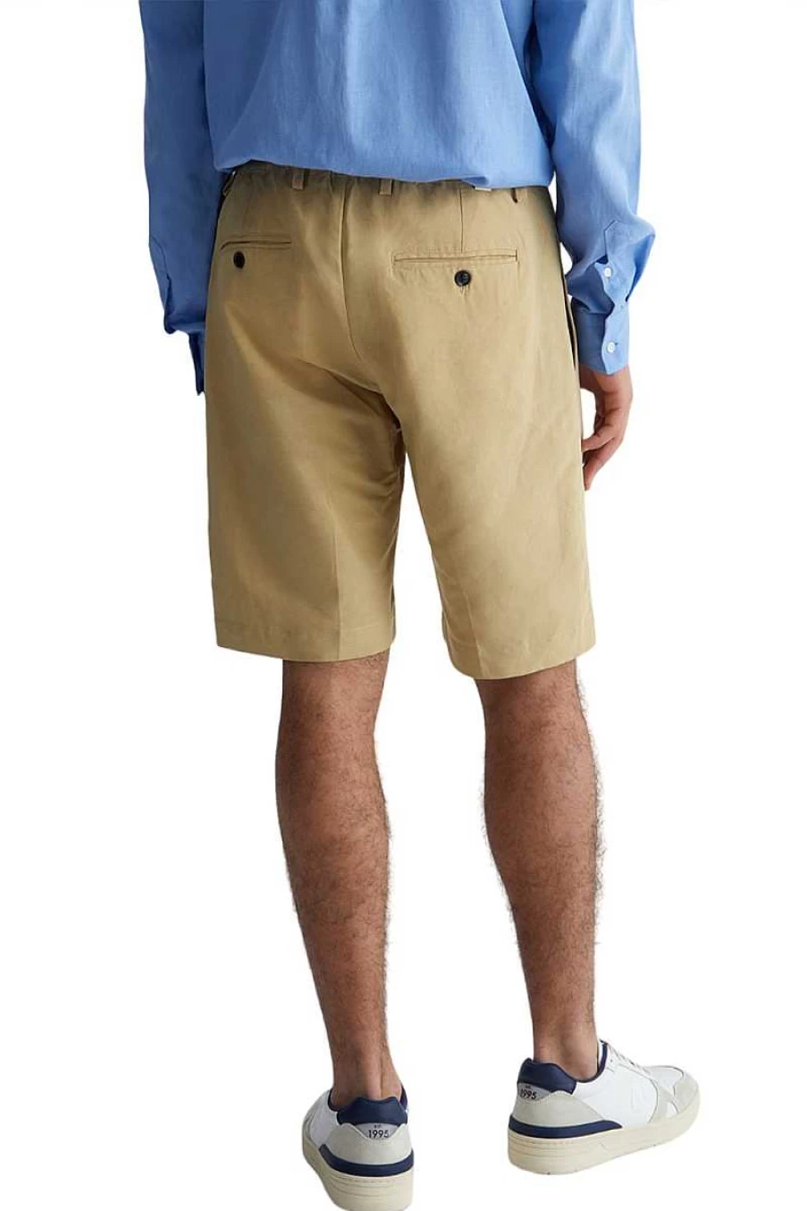 Liu Jo Men's Beige Panama Lino Trousers - M123P305 Classic Fit for Men
