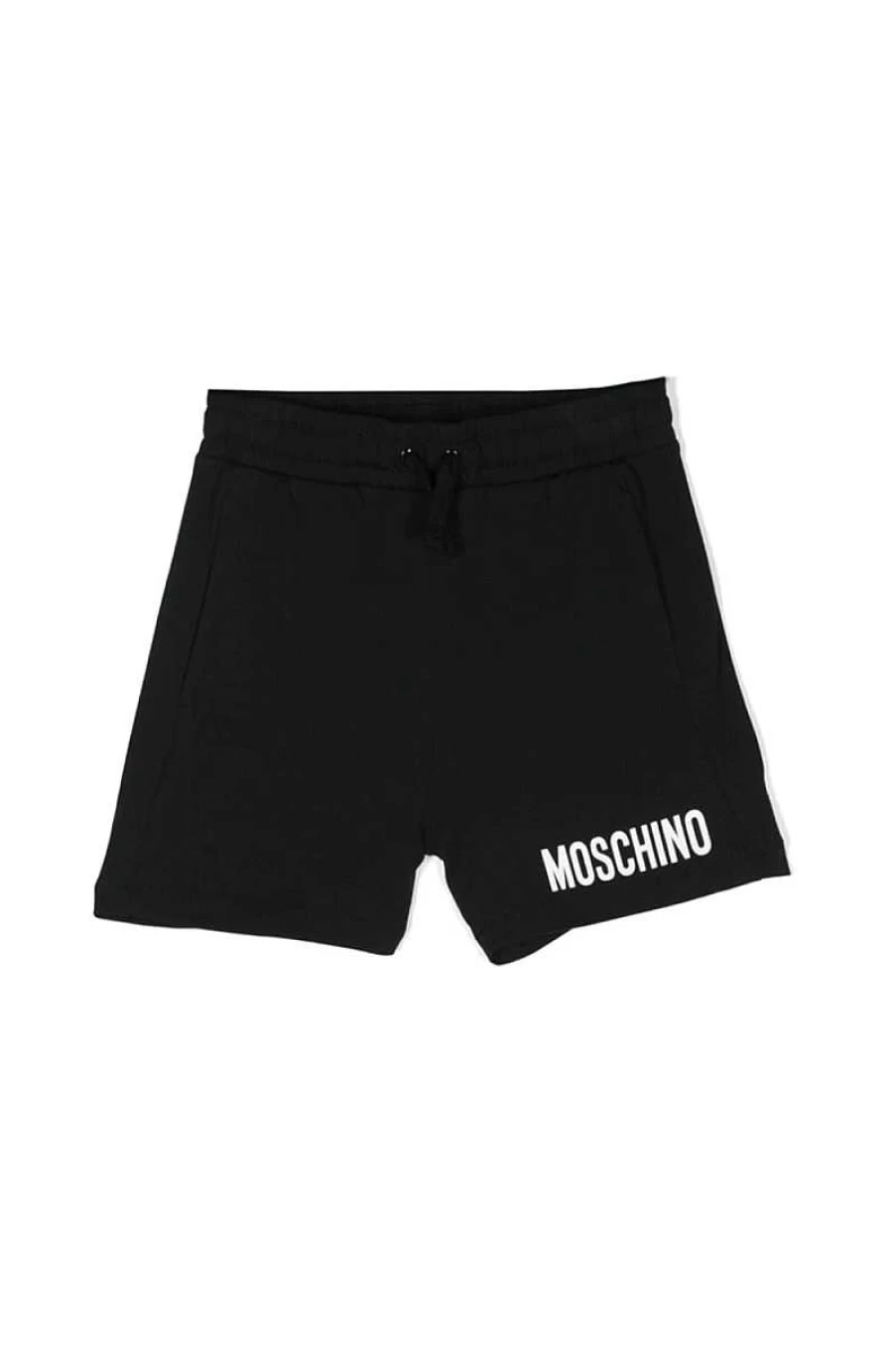 Moschino Kids Short HRQ002-LBA10K Black Cotton Casual Shorts for Children
