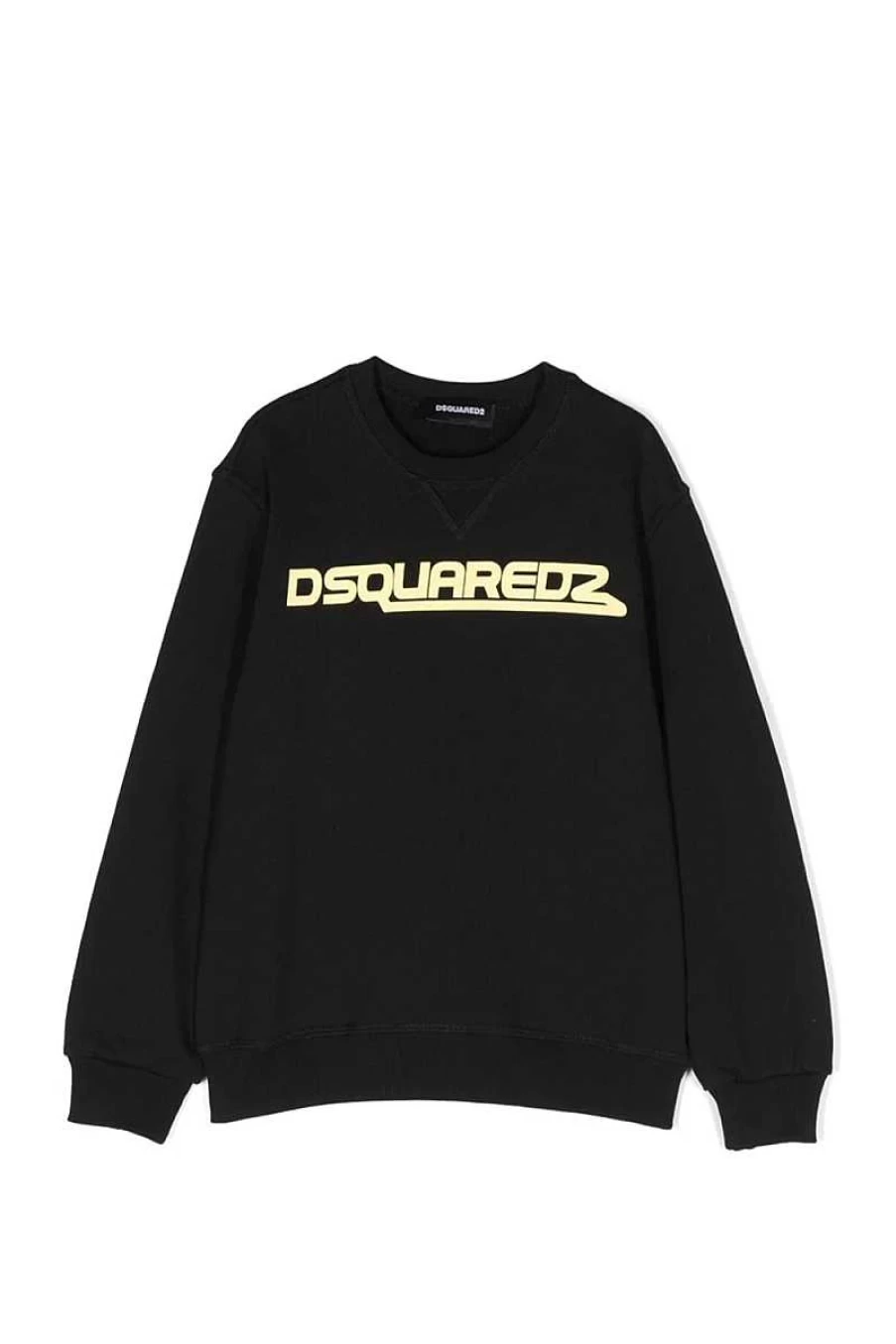 Dsquared Child Black Sweatshirt DQ1809-D0A4I Kids Casual Pullover