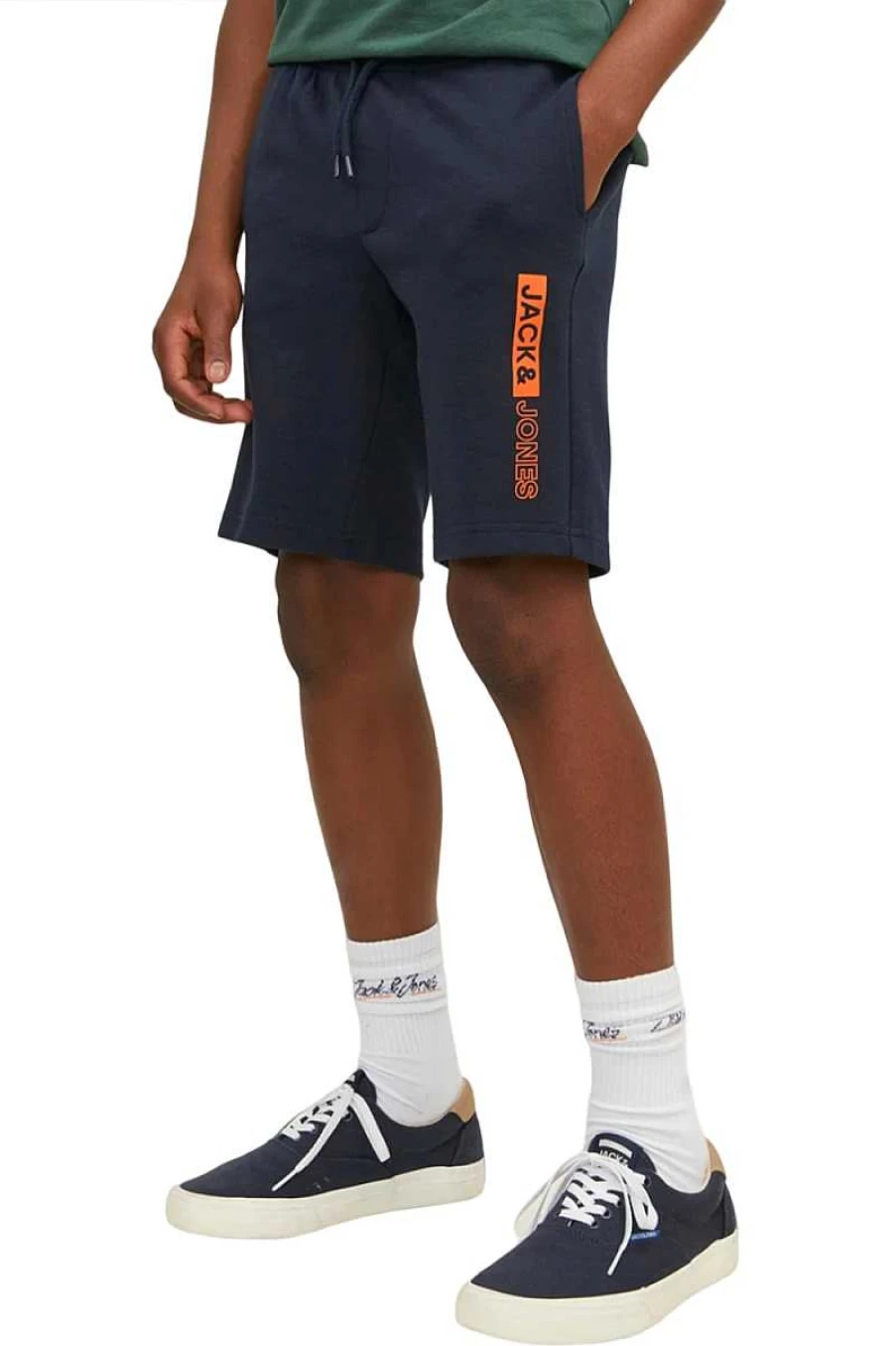 Jack & Jones Kids' Blue Fleece Bermuda Shorts for Children - Comfortable & Stylish 12225256