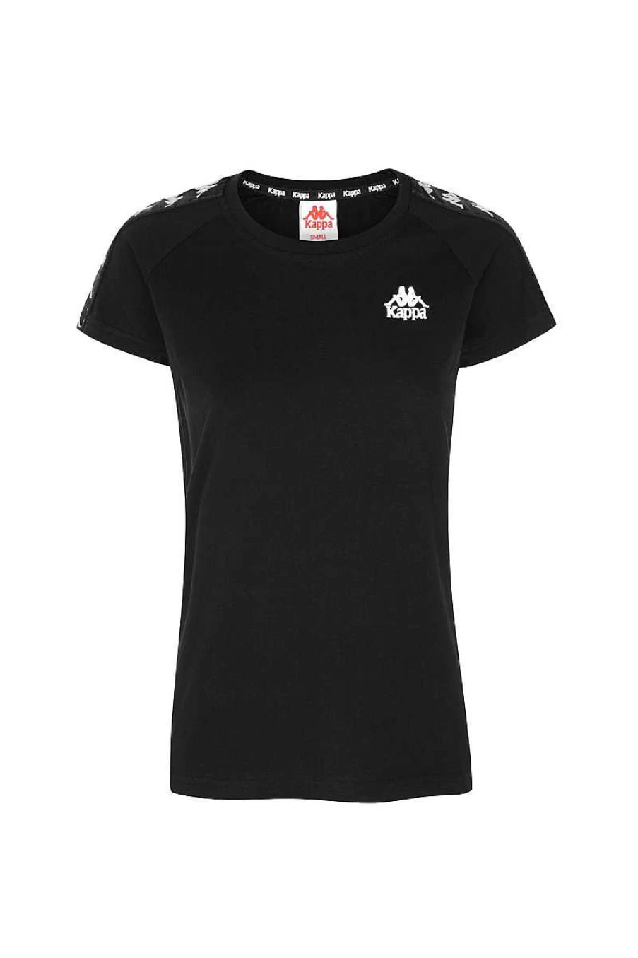 Kappa Girls' Black & White T-Shirt 304Vg00 A9F - Comfortable Cotton Tee for Girls