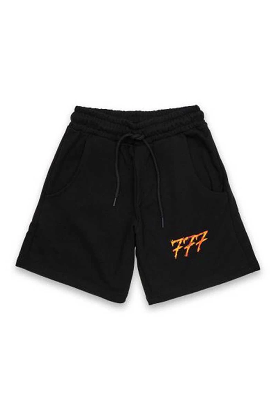 777 Men's Black Fleece Bermuda Shorts - Comfortable & Stylish Casual Wear