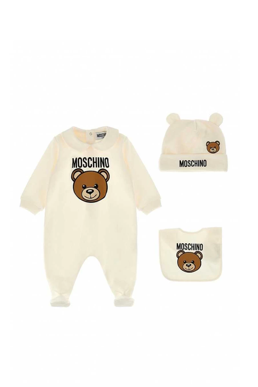 Moschino Baby Cloud Print Onesie Set - Soft Cotton Pajamas for Kids