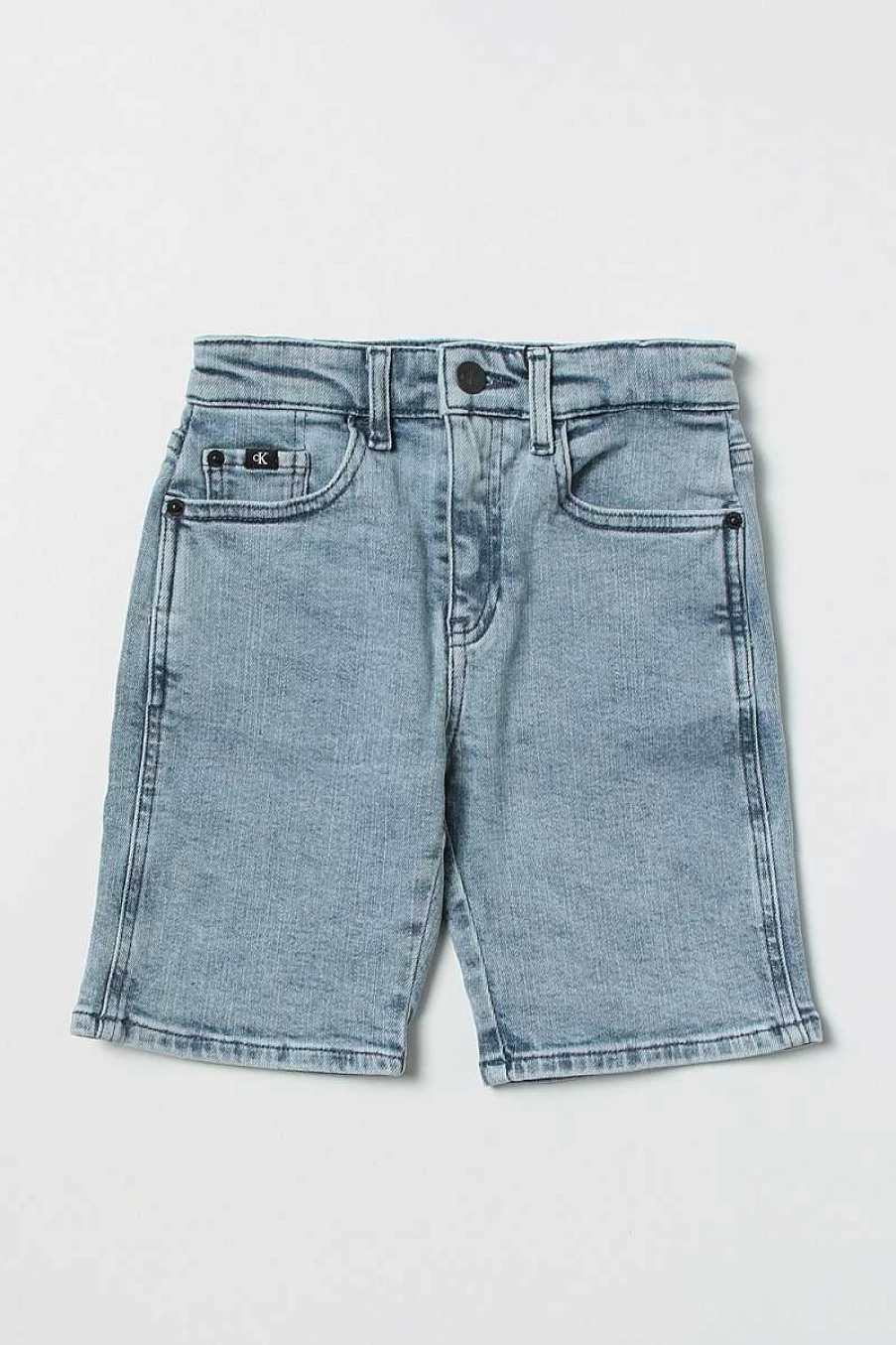 Calvin Klein Kids' Bermuda Denim Shorts Ib0Ib01173 for Boys and Girls