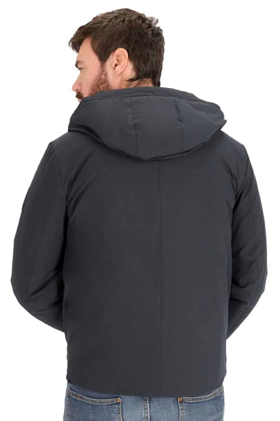 Liu Jo Men's M223P104 Hooded Jacket in Fall Blue
