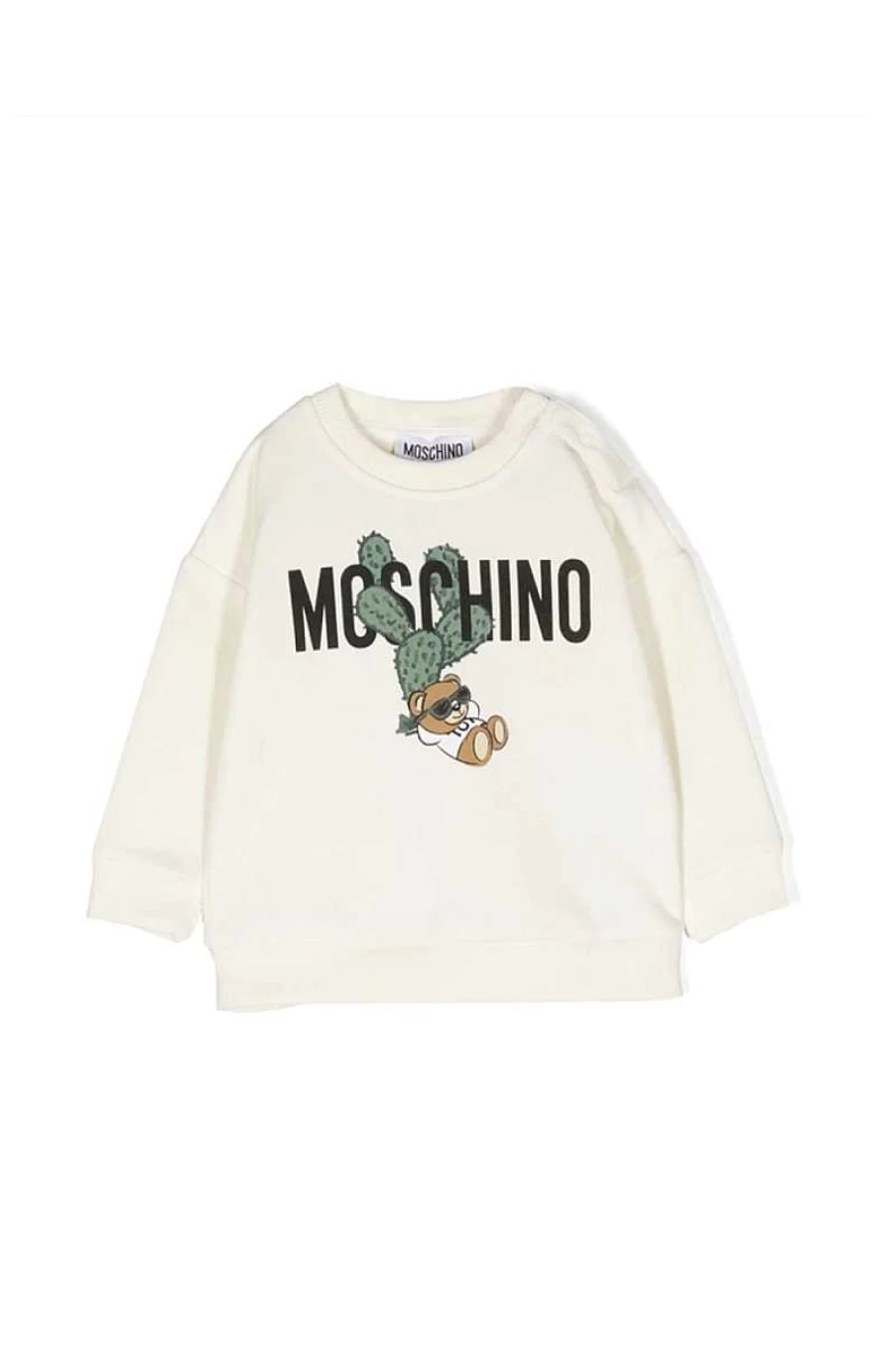 Moschino Kids Milk Print Sweatshirt | Muf059-Lca72 | Boys & Girls Casual Pullover