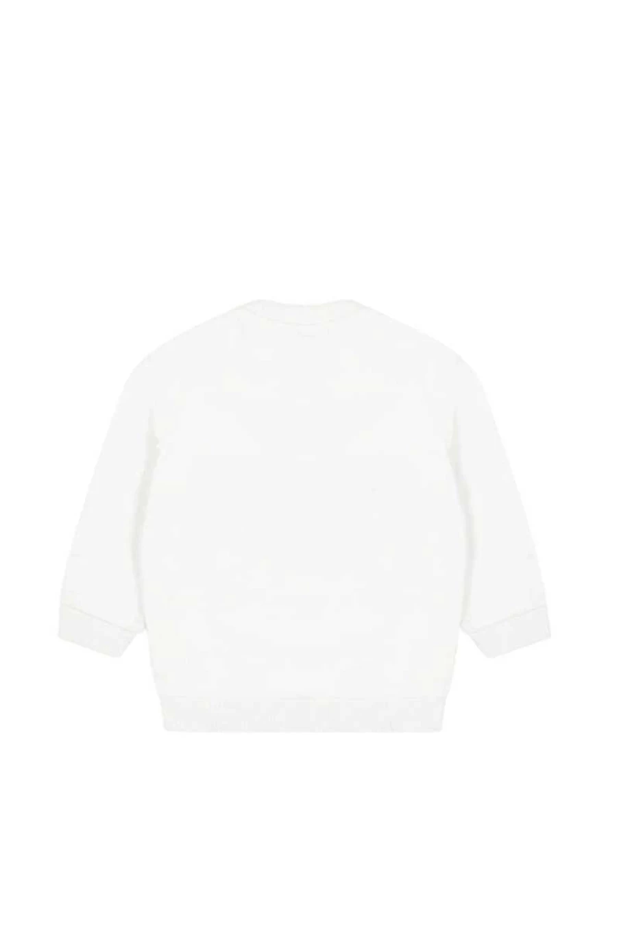 Moschino Kids White Sweatshirt Mzf04Q-Lca19 | Boys & Girls Casual Pullover Hoodie