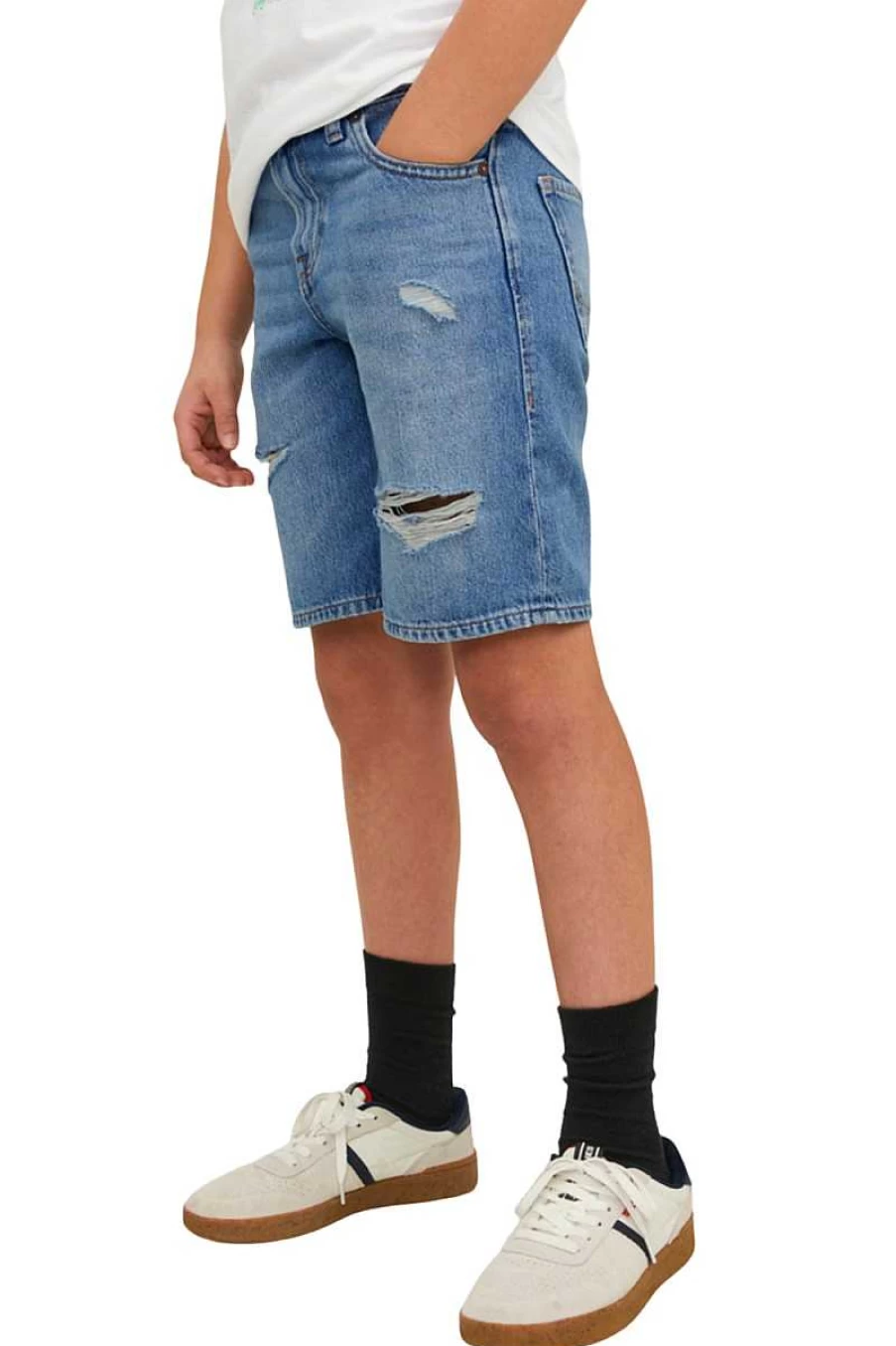 Jack & Jones Bermuda Jeans for Kids - Blue Denim Shorts 12229507