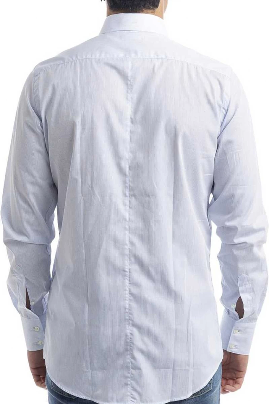 Liu Jo Men's French Collar Long Sleeve Shirt - Sky Blue M000P201 Milano Fit