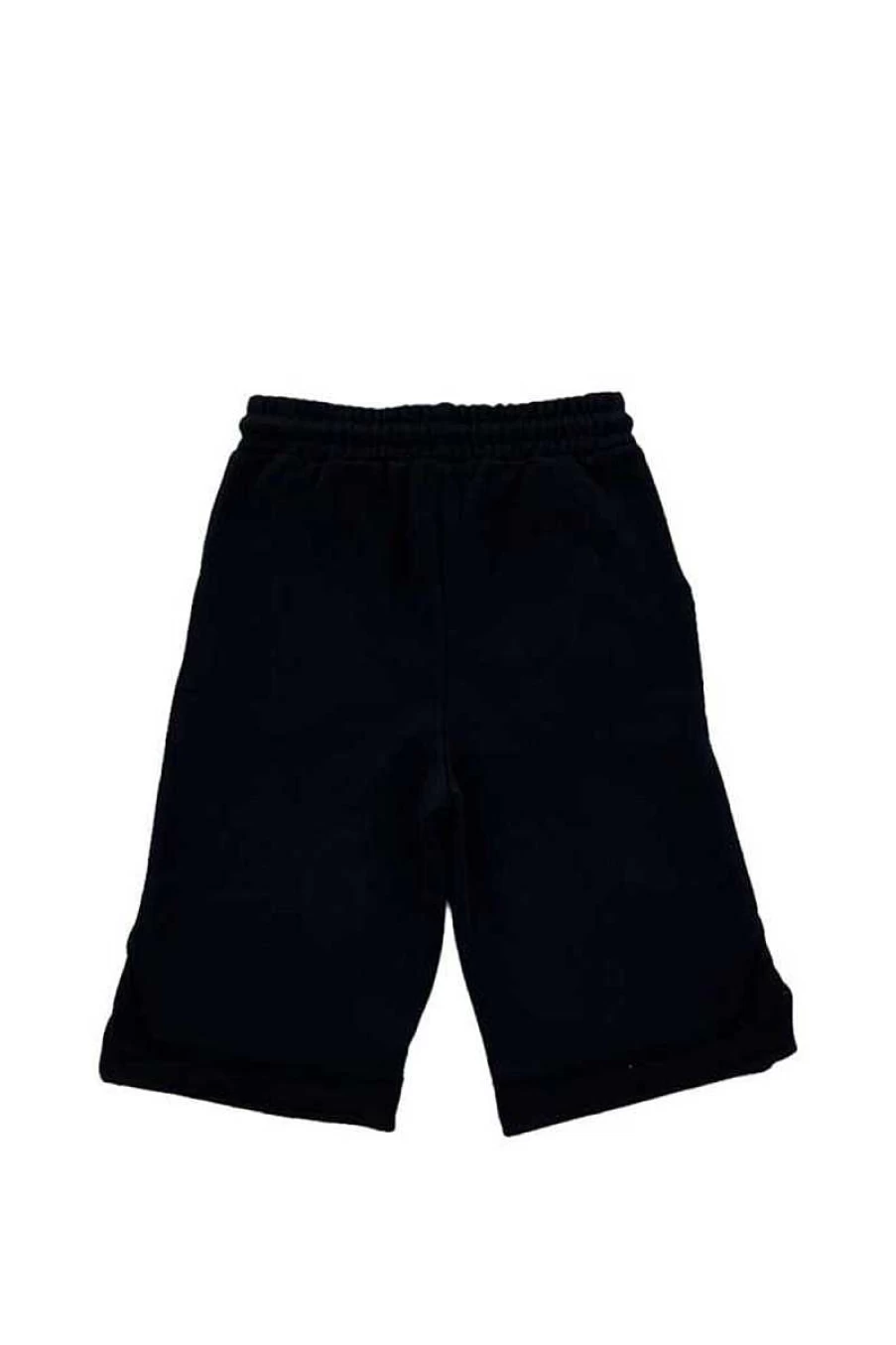 Disclaimer Men's Bermuda Shorts - Black with Fluo Yellow Accents - Style 23Eds53405