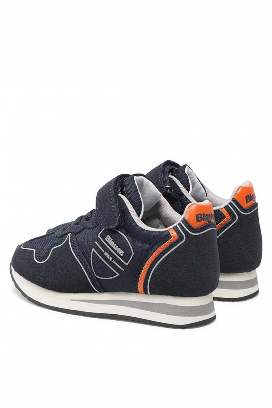 Blauer Quik02 Navy Sneakers for Kids - NYS Collection Children's Athletic Shoes