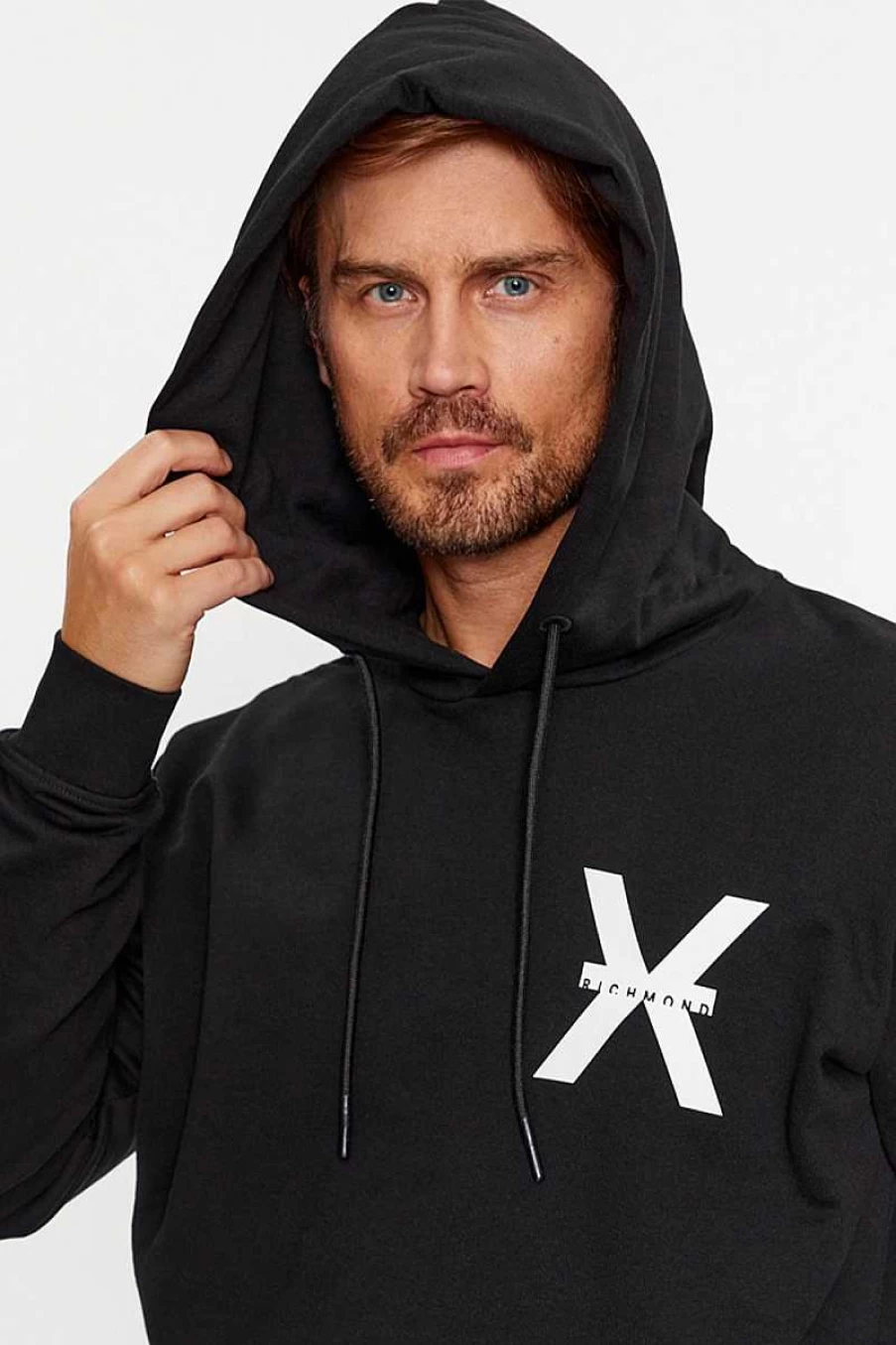 Richmond Men's Black Gipol Uma23176Fe Sweatshirt