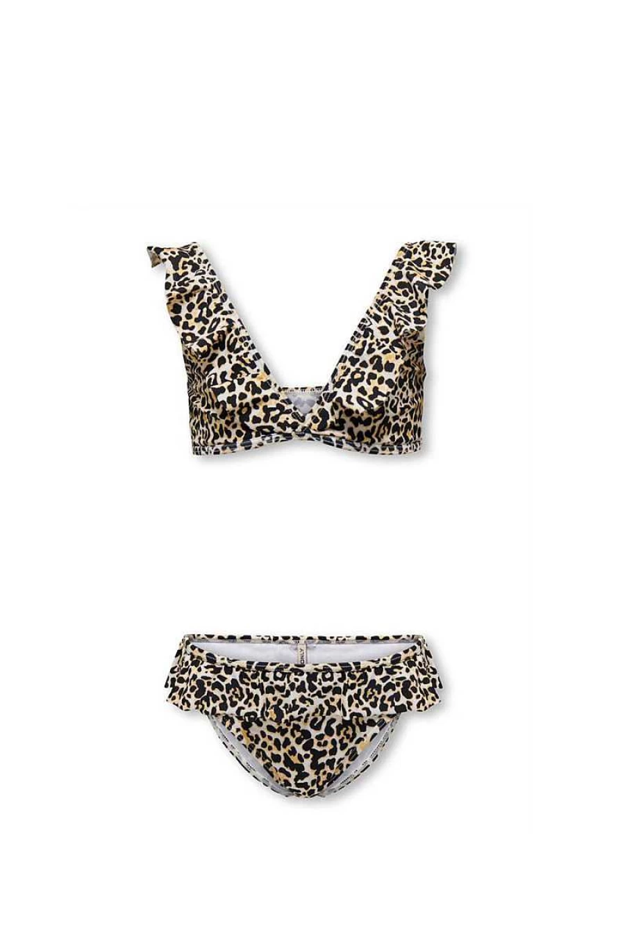 Only Girls' Leopard Print Two-Piece Costume - Stylish Animal Print Outfit
