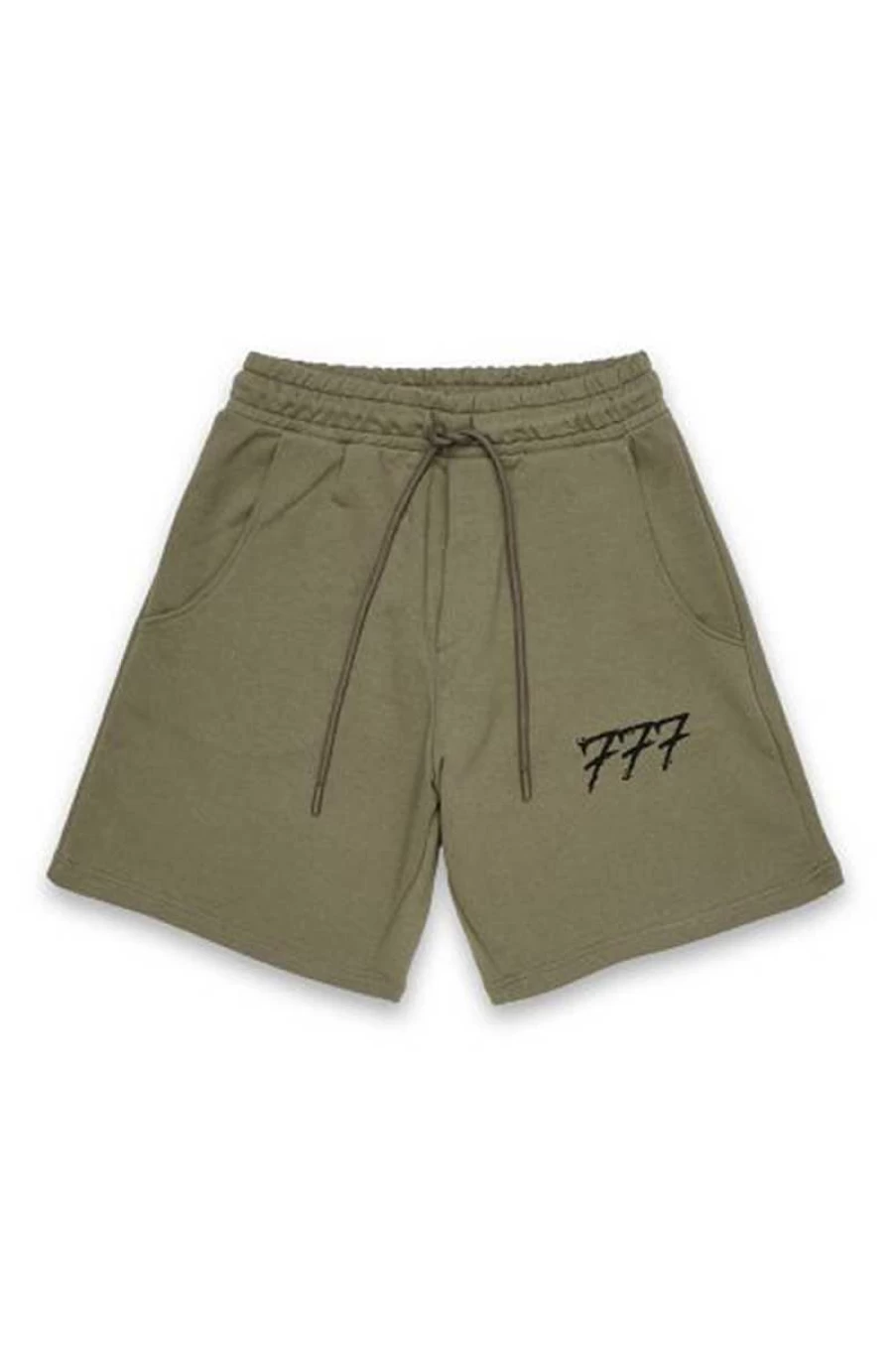 777 Men's Green Fleece Bermuda Shorts - Comfortable & Stylish Casual Wear for Men