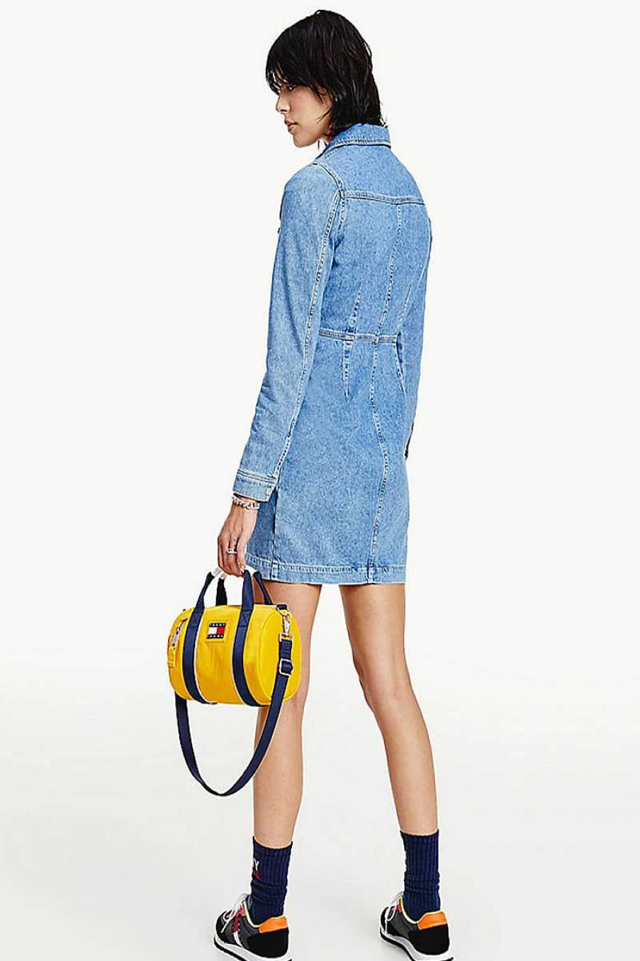 Tommy Hilfiger Women's Slim Fit Light Denim Dress - Style Dw0Dw11447
