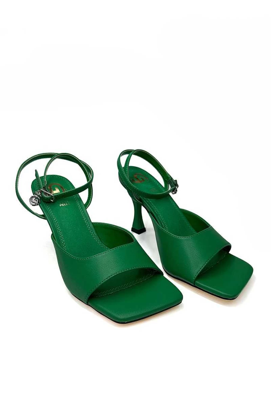 Gold&Gold Women's Green Sandals - Gy311 Comfortable Summer Footwear for Women