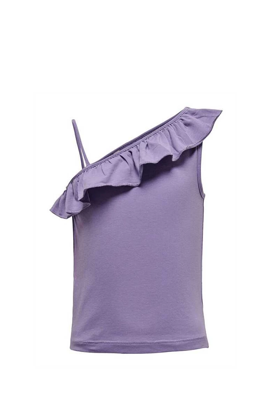 Only Girls Lilac One Shoulder Top 15258202 - Trendy Feminine Style