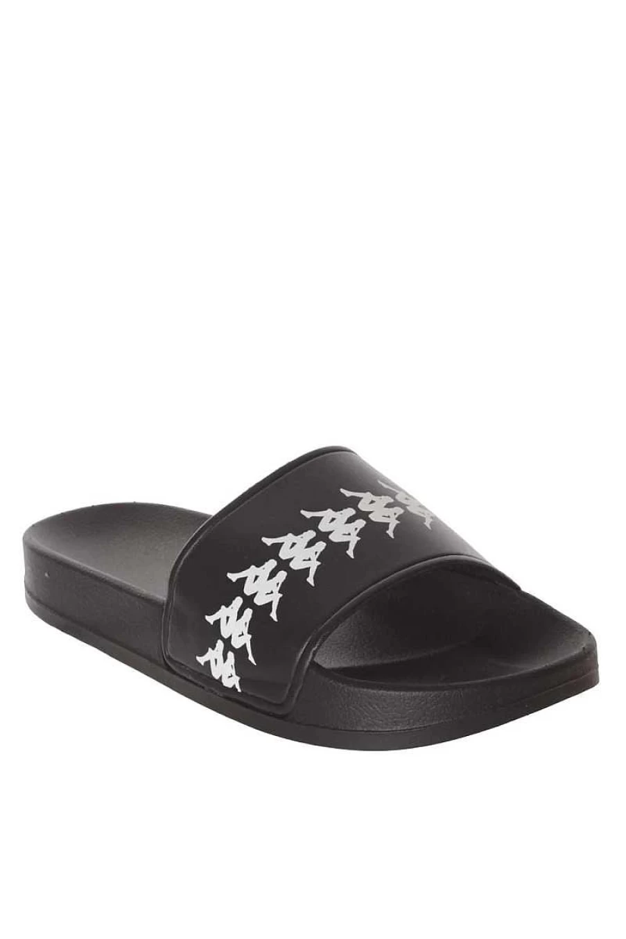 Kappa Men's Slippers Model 222 Banda Adam 4 - Black White Black Comfortable Footwear