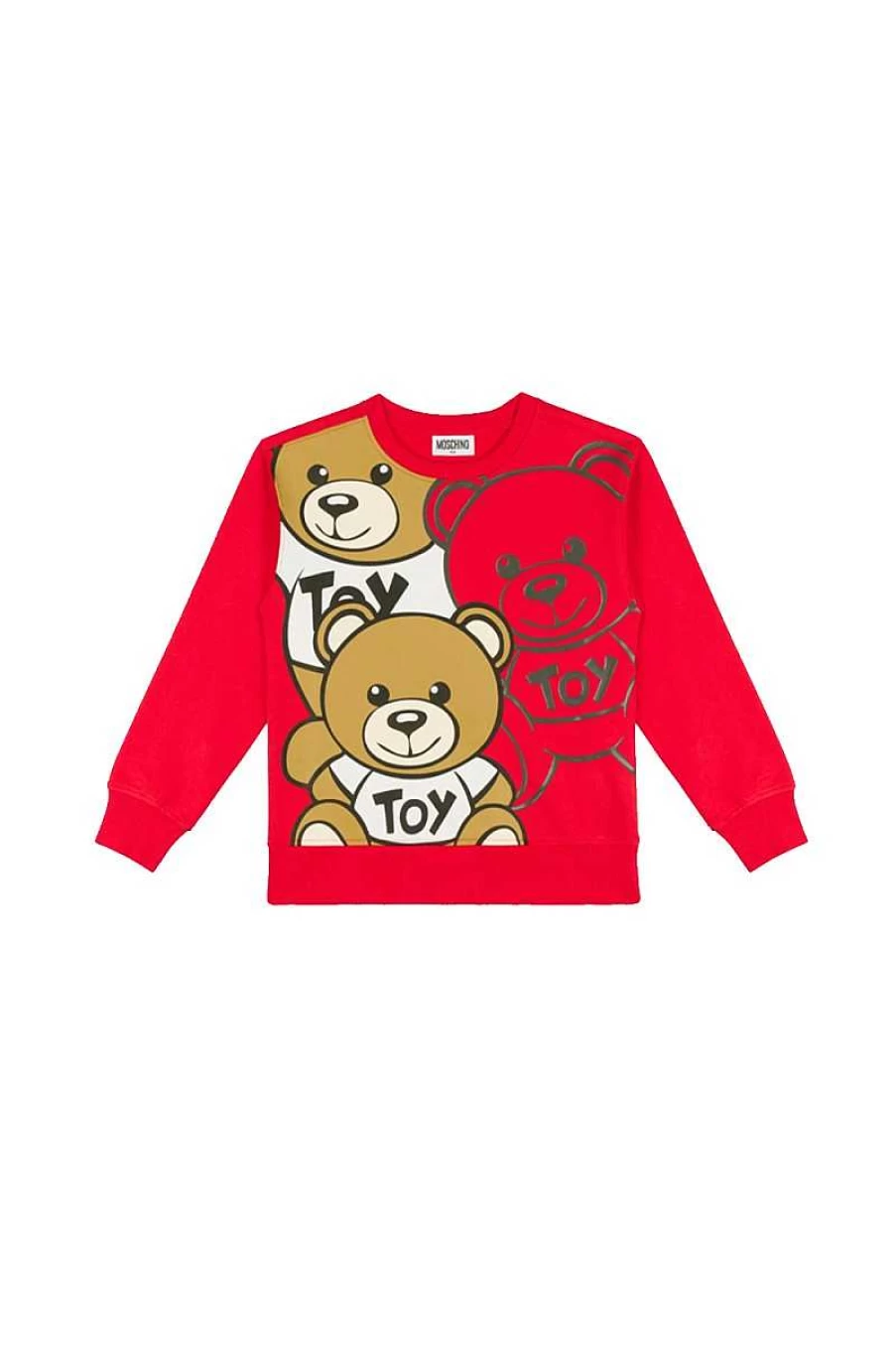 Moschino Kids Poppy Red Graphic Sweatshirt | Hnf06O-Lca23K
