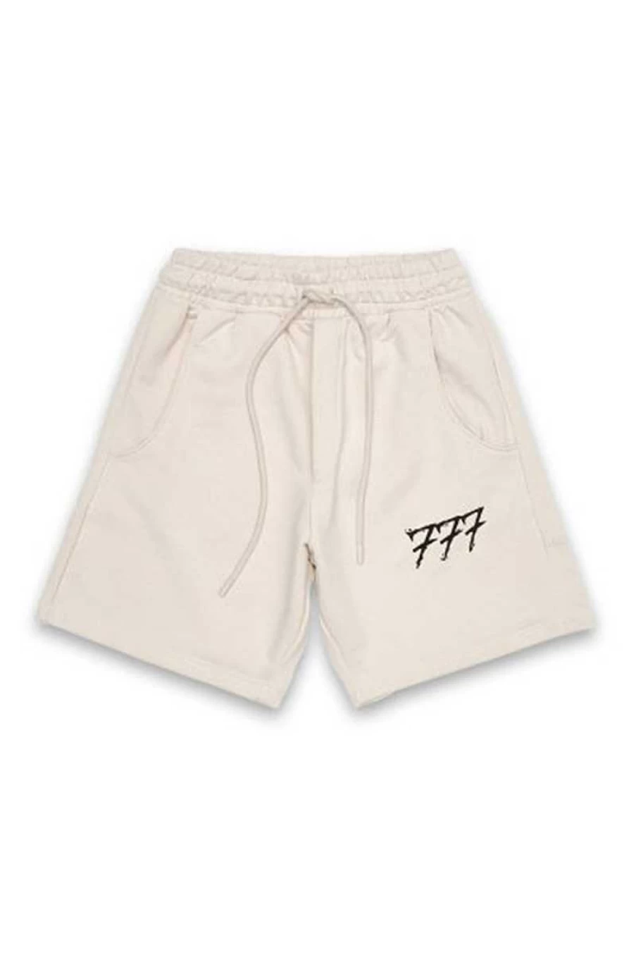 777 Men's Beige Fleece Bermuda Shorts - Comfortable Casual Summer Shorts for Men