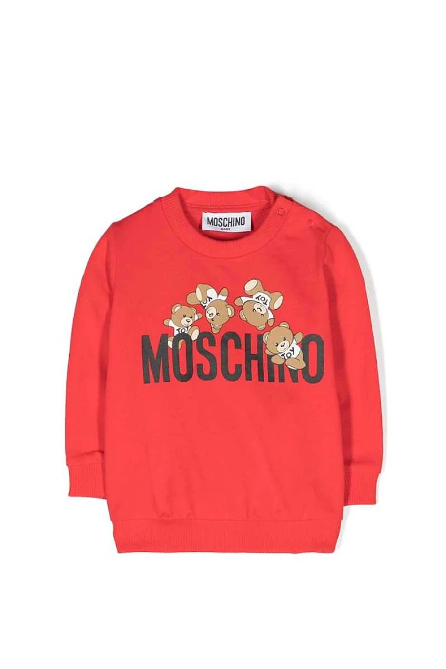 Moschino Kids Red Sweatshirt | Mzf04Q-Lca19 | Boys & Girls Casual Pullover