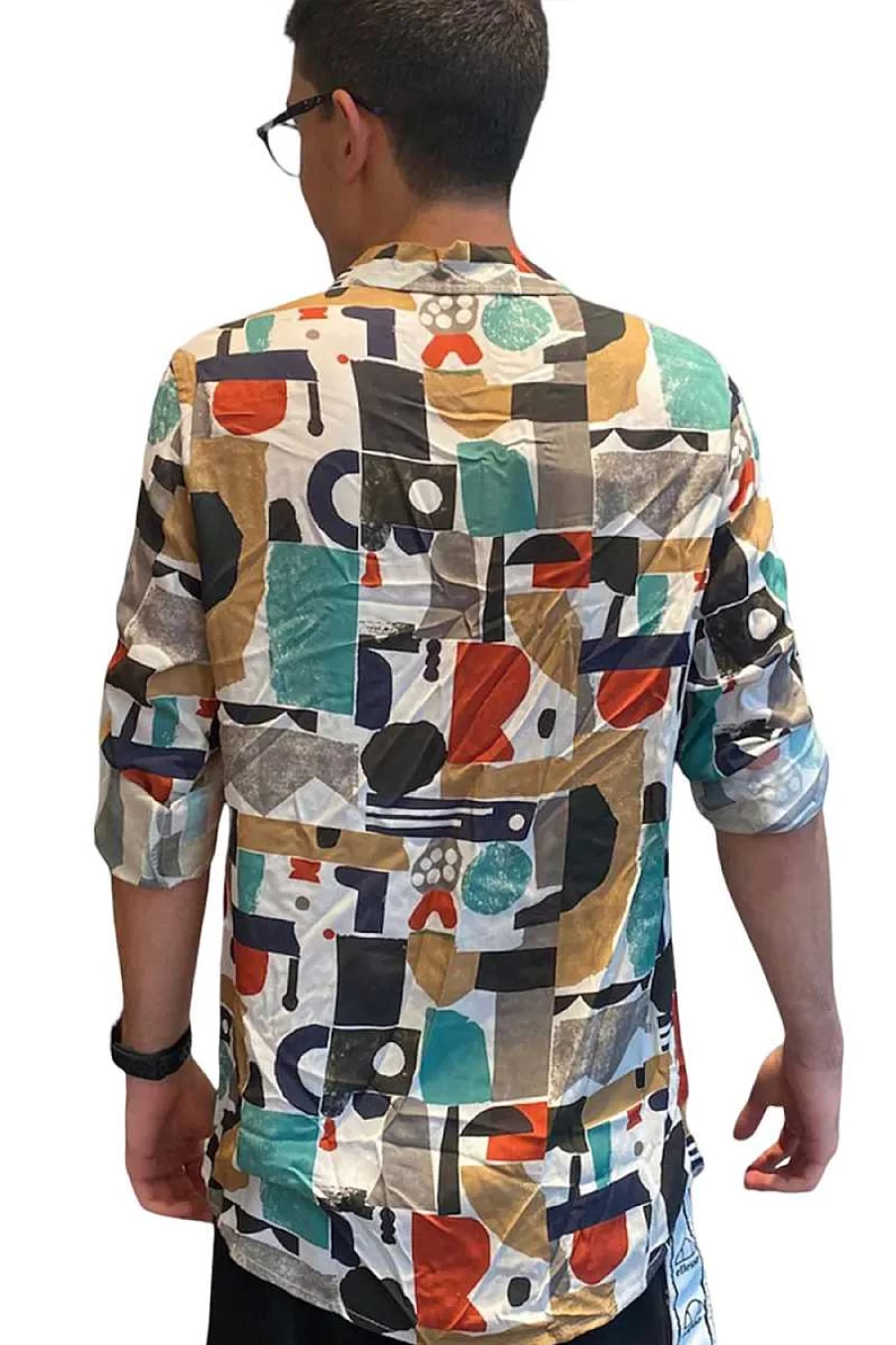 Duca Fashion Men's Fantasy Shirt CA01-F2 - White Casual Stylish Top