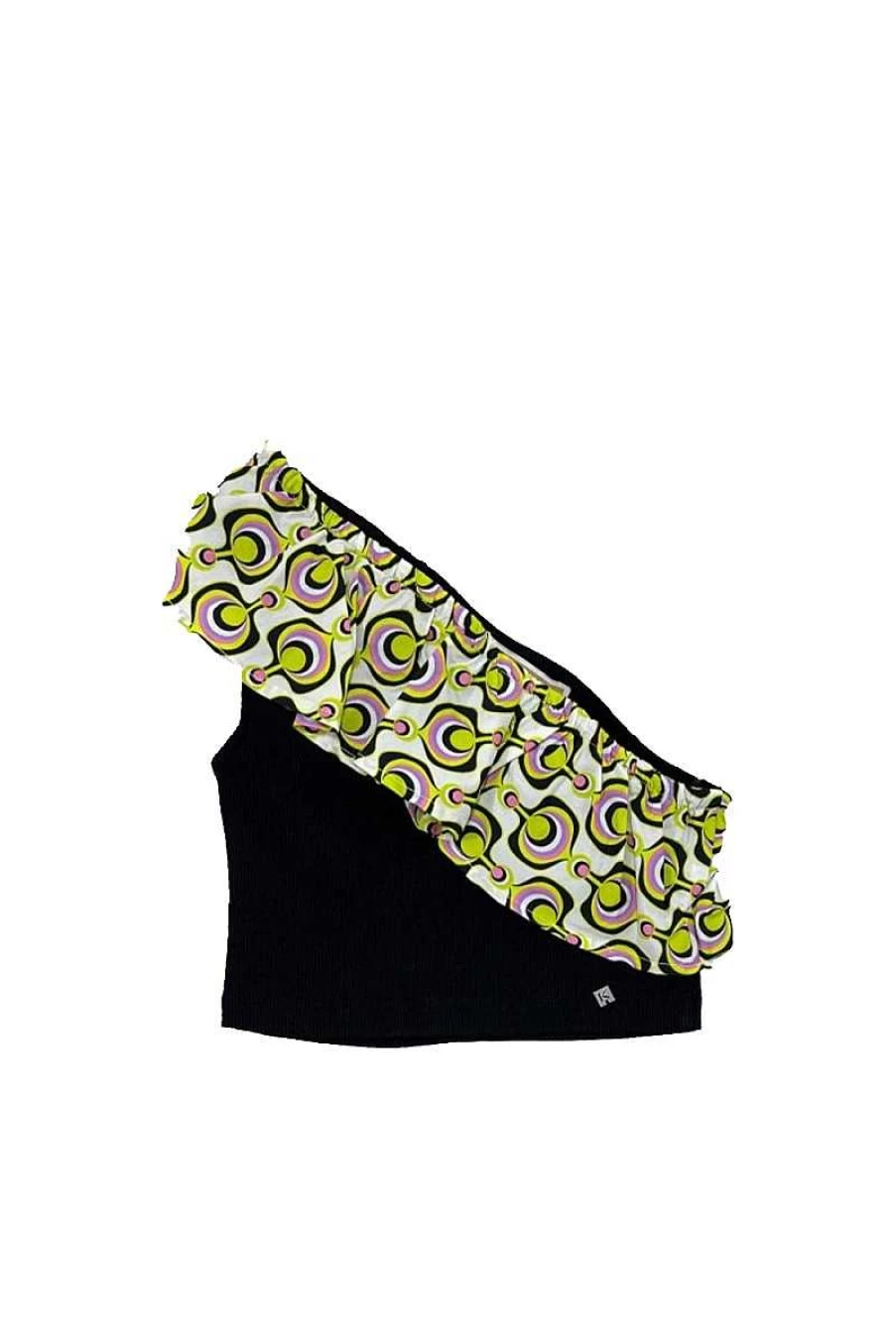 Kocca Fantasy White and Yellow Top for Girls - Stylish Comfort Wear