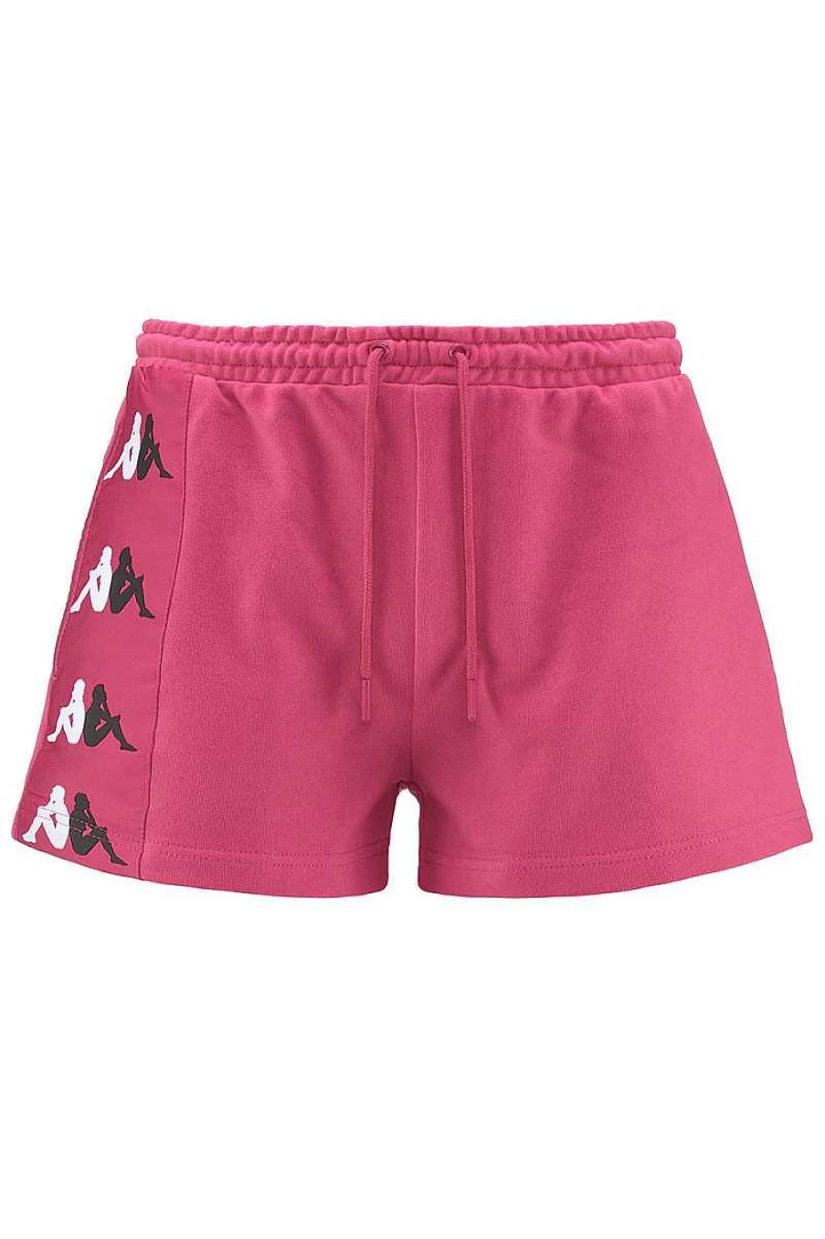Kappa Women's Fuchsia Short Shorts - Black and White Banda Design Athletic Wear