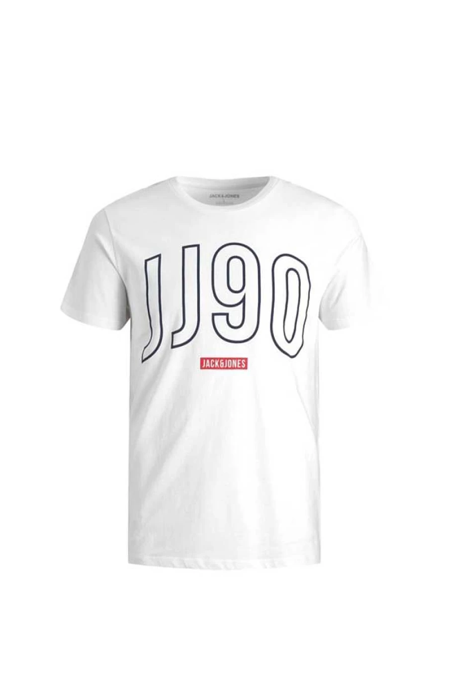Jack & Jones Kids' White Cotton T-Shirt for Children - Classic Fit Short Sleeve Tee
